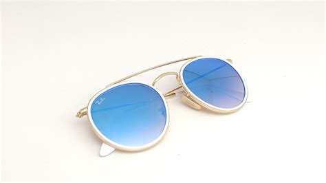 ray ban round white sunglasses.